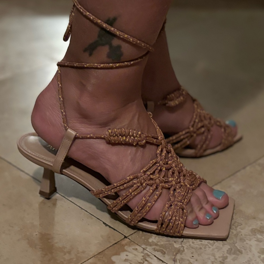 ❤️AREZZO from Brazil! I’m selling this pretty Arezzo Rope sandals size 8.